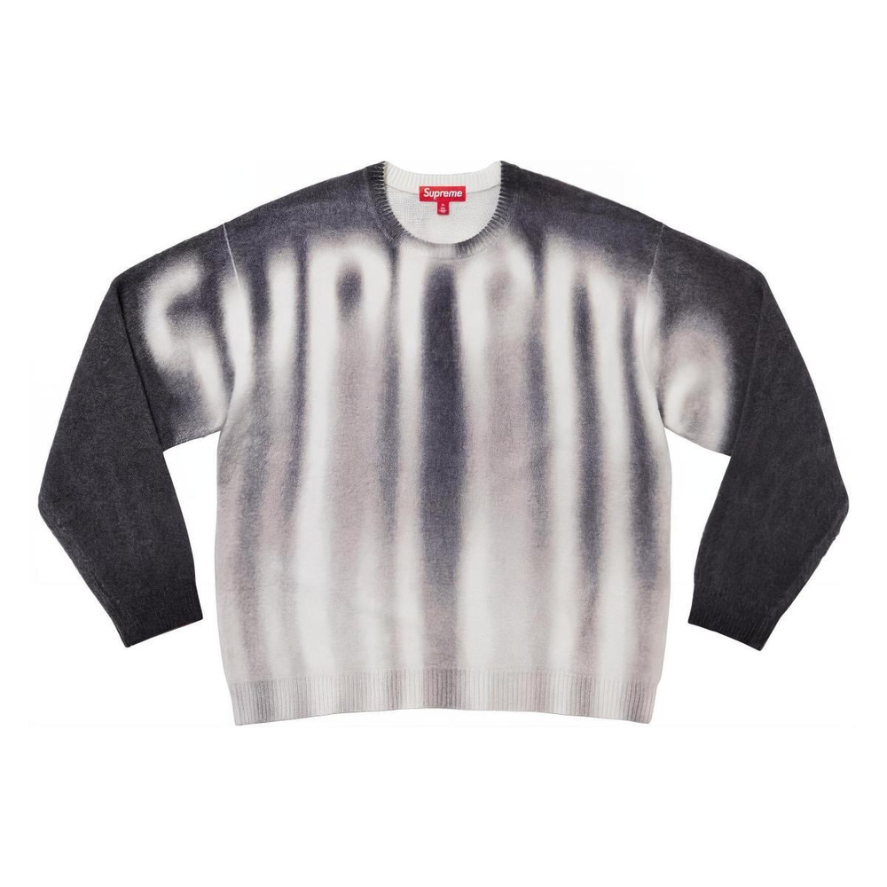 Supreme FW23 WEEK1 BLURRED LOGO SWEATER Logo