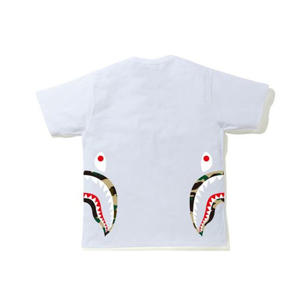 A BATHING APE Camo Side Shark Tee T