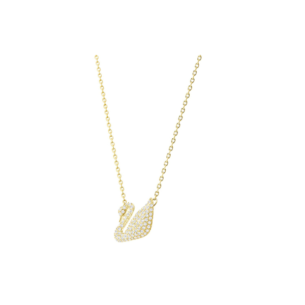 Swarovski Crystal Gold Plated Swan Necklace
