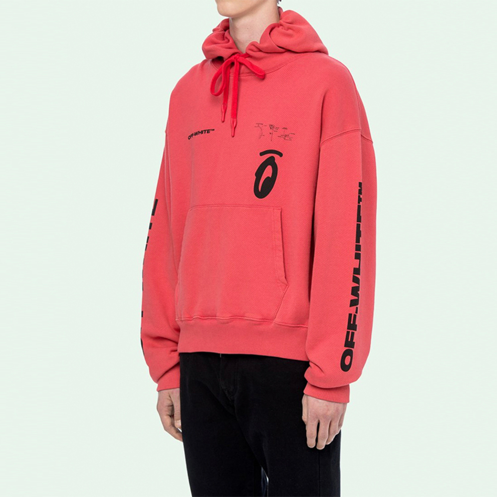 OFF-WHITE Splitted Arrows Oversized Hoodie