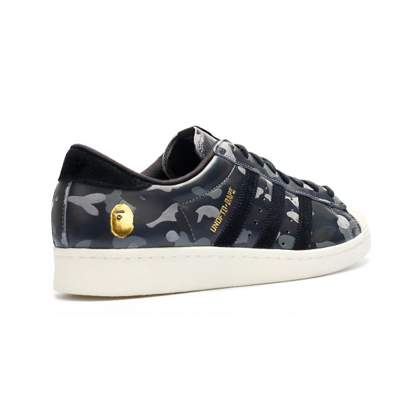 UNDEFEATED x A BATHING APE x adidas originals Superstar 80s Black Camo
