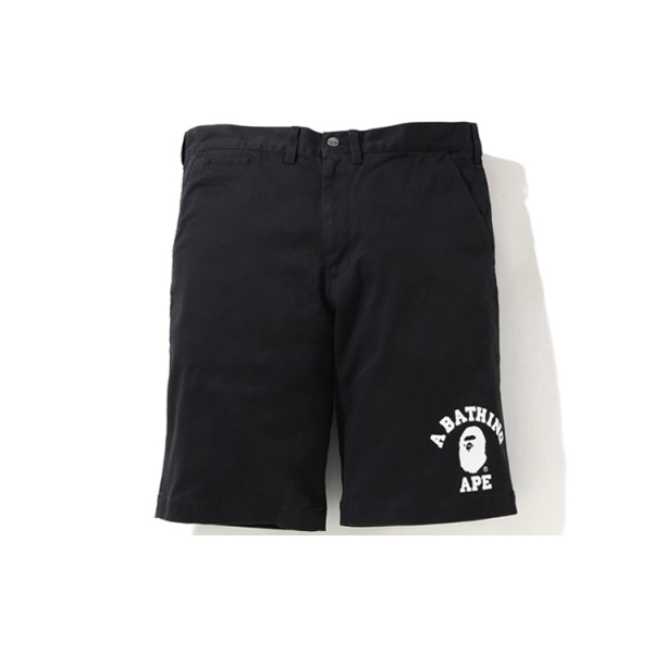 BAPE College Chino Shorts Logo