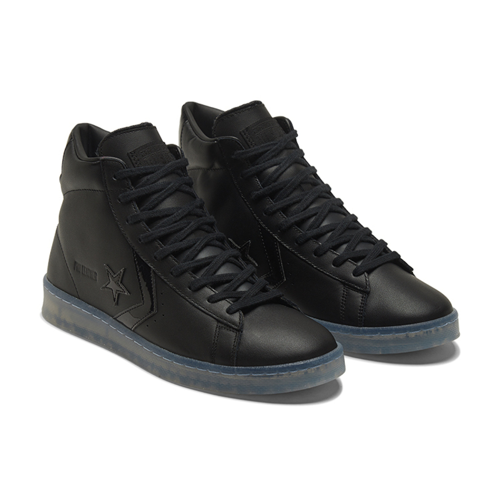 Converse Cons Pro Leather High"Black Ice Black Clear"