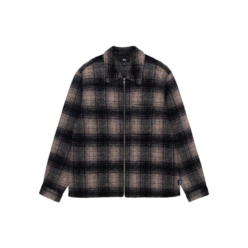 Stussy FW23 WOOL PLAID ZIP SHIRT