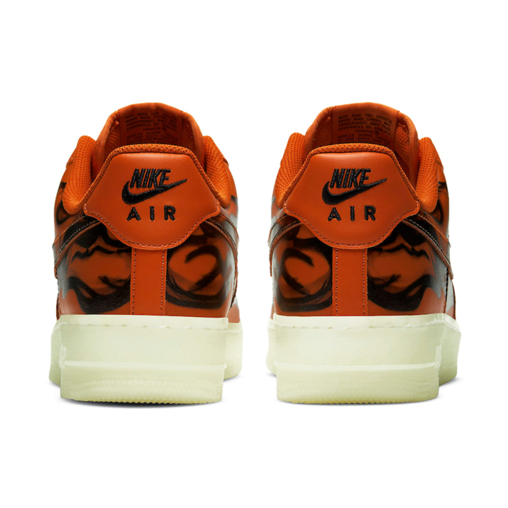 Nike Air Force 1 07 skeleton qs "orange"