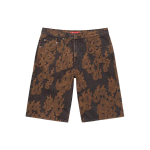Supreme SS23 WEEK 13 FLAMES JACQUARD BAGGY DENIM SHORT