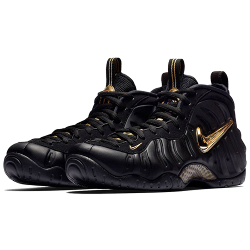 Nike Foamposite Pro black metallic gold