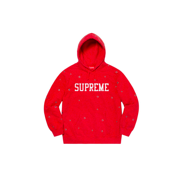 Supreme SS20 Week 14 Eyelet Hooded Sweatshirt