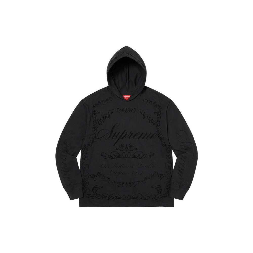 Supreme SS23 Week 2 CELEBRÉ HOODED L/S TOP logo