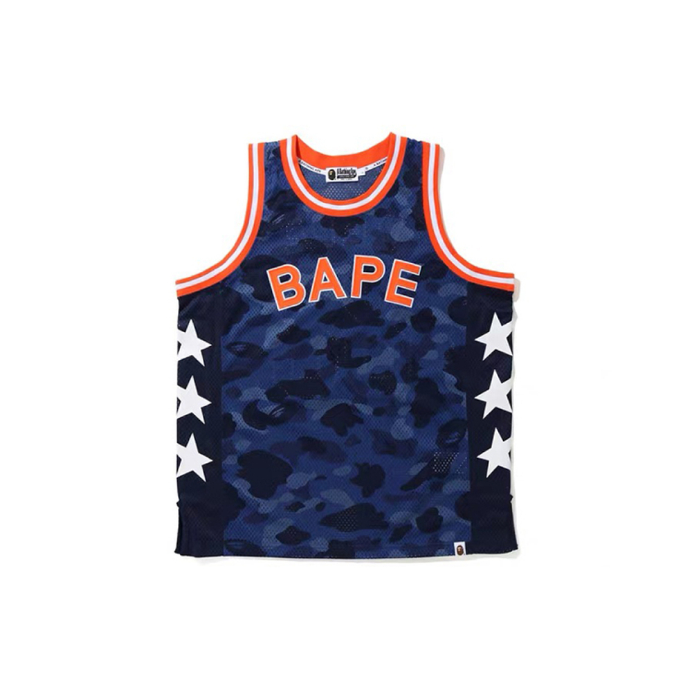 A BATHING APE Bape Color Camo BAPE Baskeball Tank Top 88
