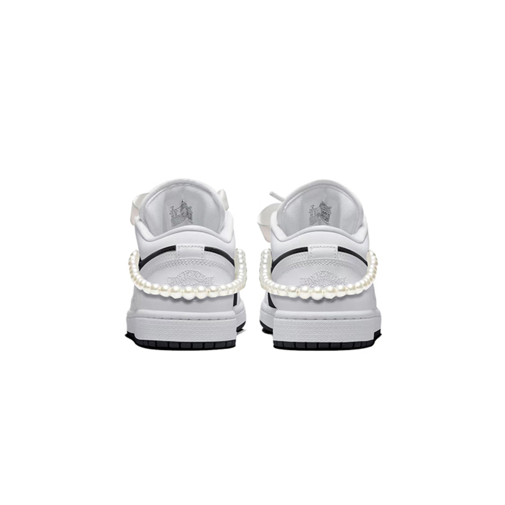 【 】 Jordan Air Jordan 1 Low quilted triple white