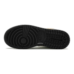 Jordan Air Jordan 1 Mid Patent Black White Gold