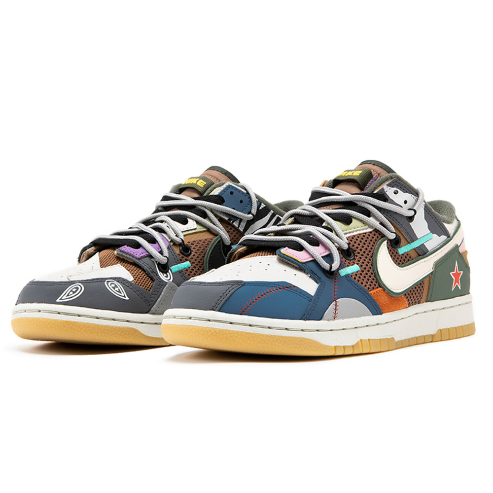 【 】 Nike Dunk Low Scrap Archeo Brown What The