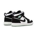 BP Air Jordan 1 Mid White Black Teal Tint