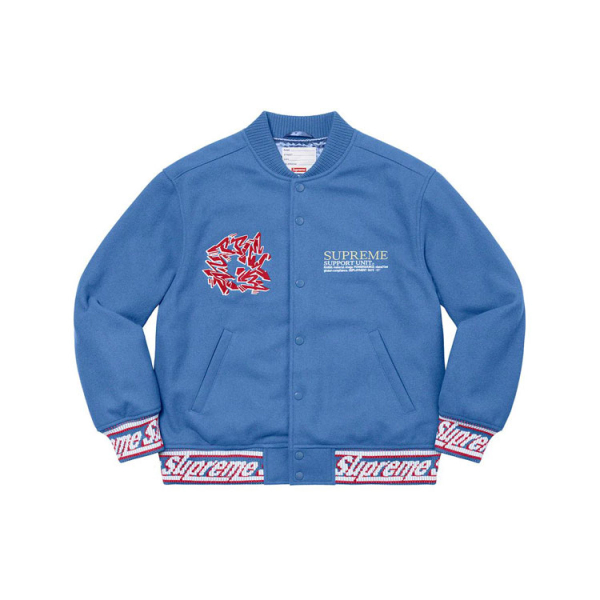 Supreme FW21 Week 12 Support Unit Varsity Jacket
