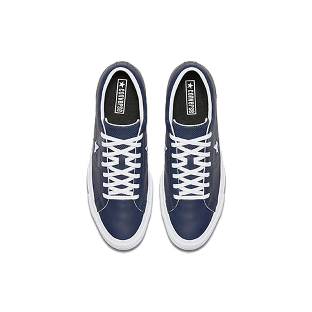 Converse one star Perforated Leather Low Top Navy