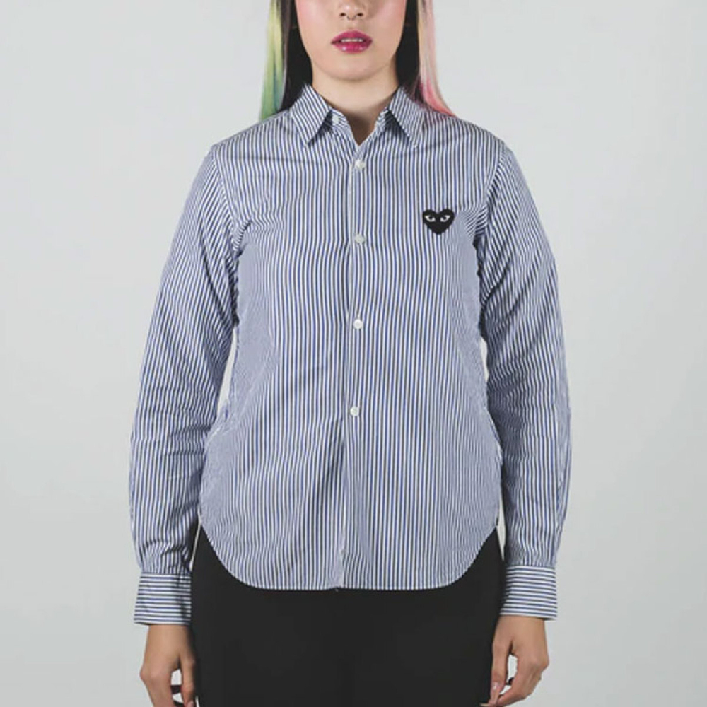 CDG Play Striped Shirt