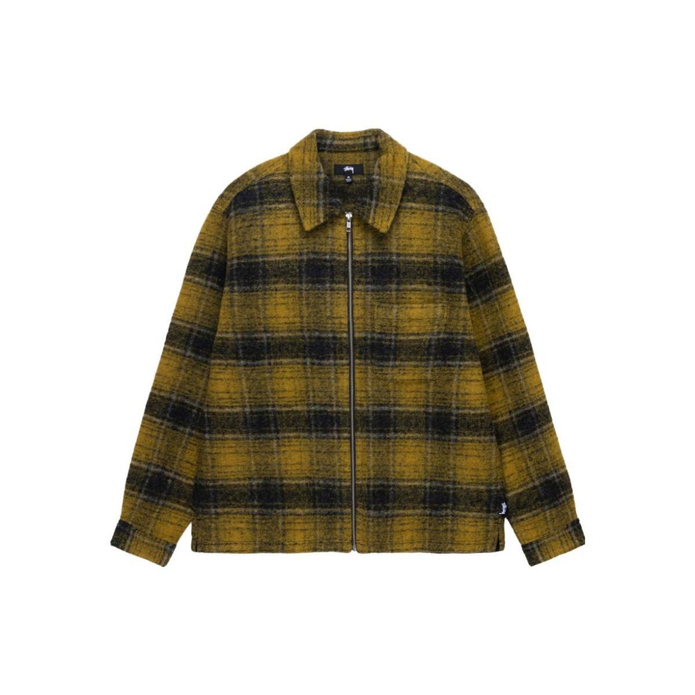 Stussy FW23 WOOL PLAID ZIP SHIRT