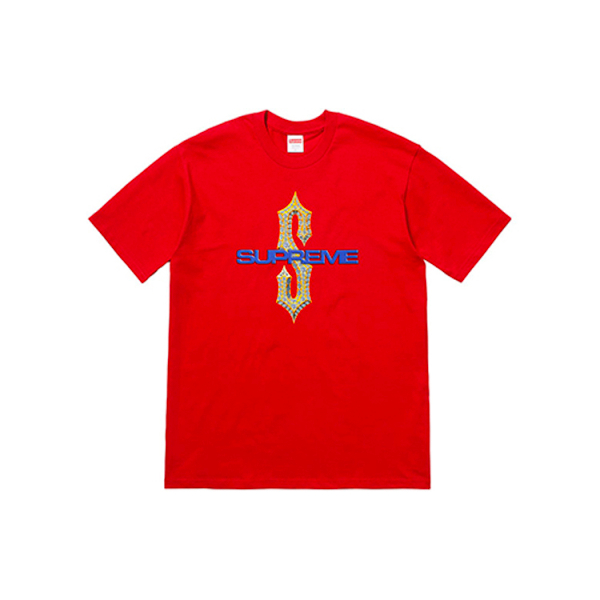 Supreme SS18 Diamonds Tee Red T