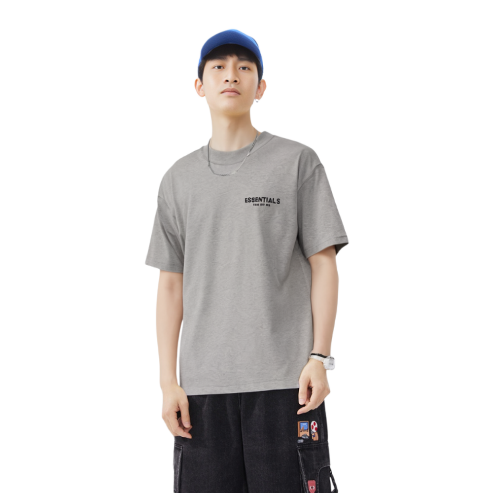 Fear of God Essentials SS22 Dark Oatmeal Logo T