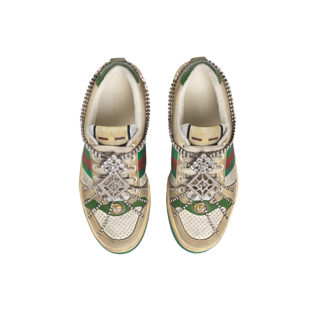 GUCCI Screener Sneaker With Crystals GG