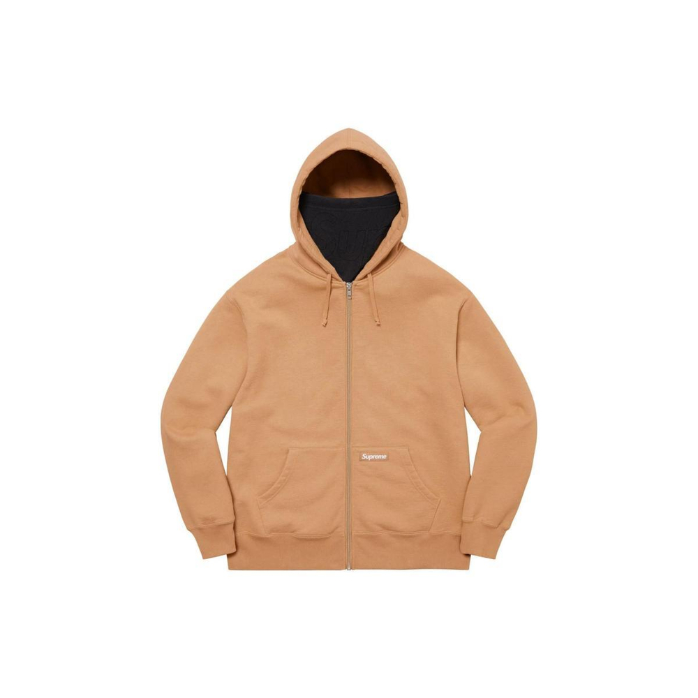 Supreme FW22 Week 19 Double Hood Facemask Zip Up Hooded Sweatshirt Logo
