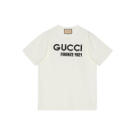 GUCCI Cotton Jersey T-Shirt With Embroidery Logo T