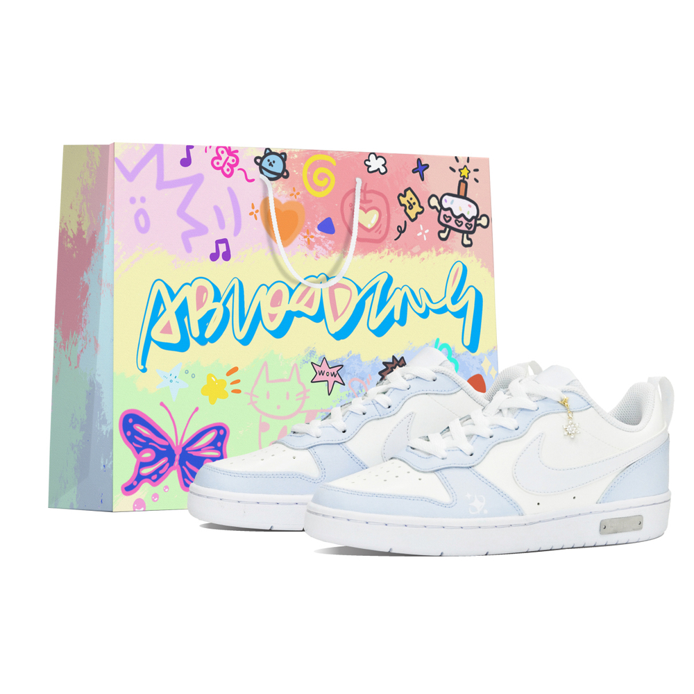 【 】 Nike Court Borough ABLOODING GS