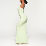 SKIMS SOFT LOUNGE LONG SLIP DRESS /HONEYDEW
