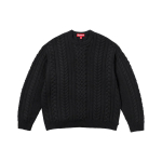 Supreme FW23 WEEK15 APPLIQUÉ CABLE KNIT SWEATER