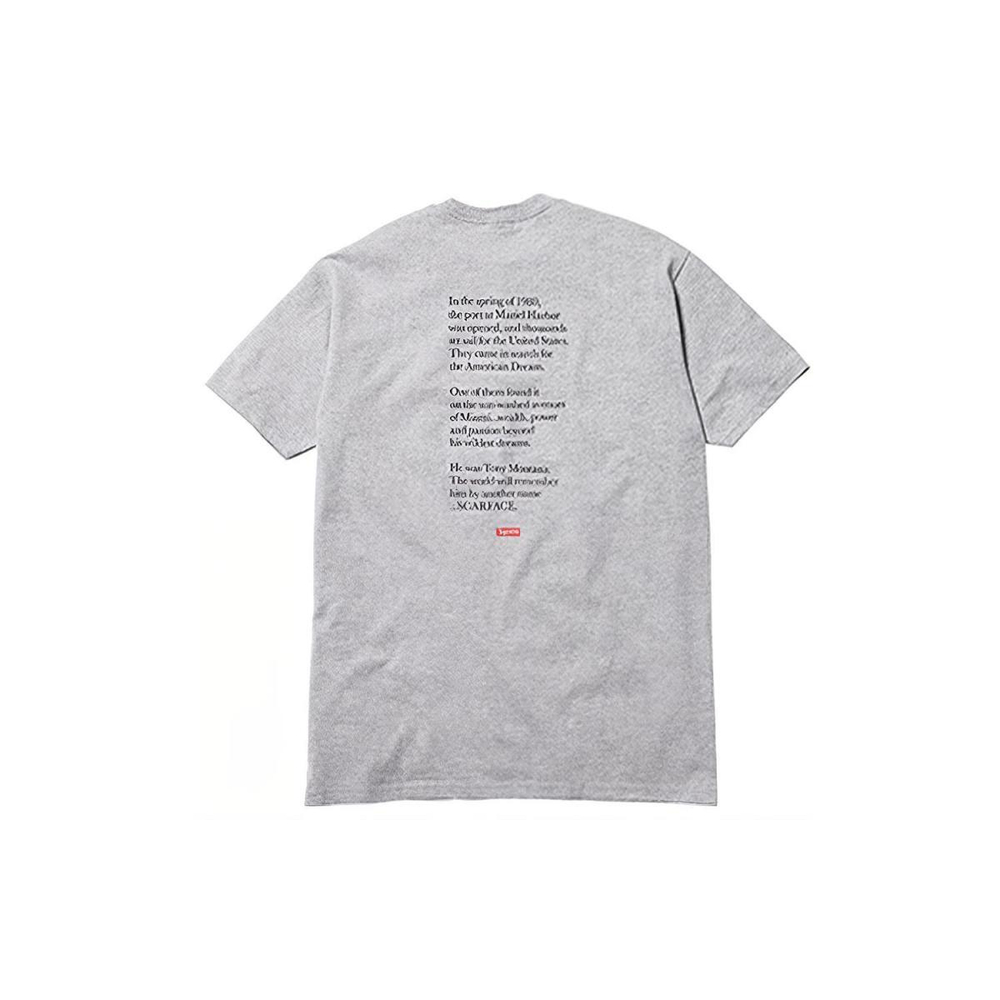 Supreme FW17 x Scarface Shower Tee Heather Grey T