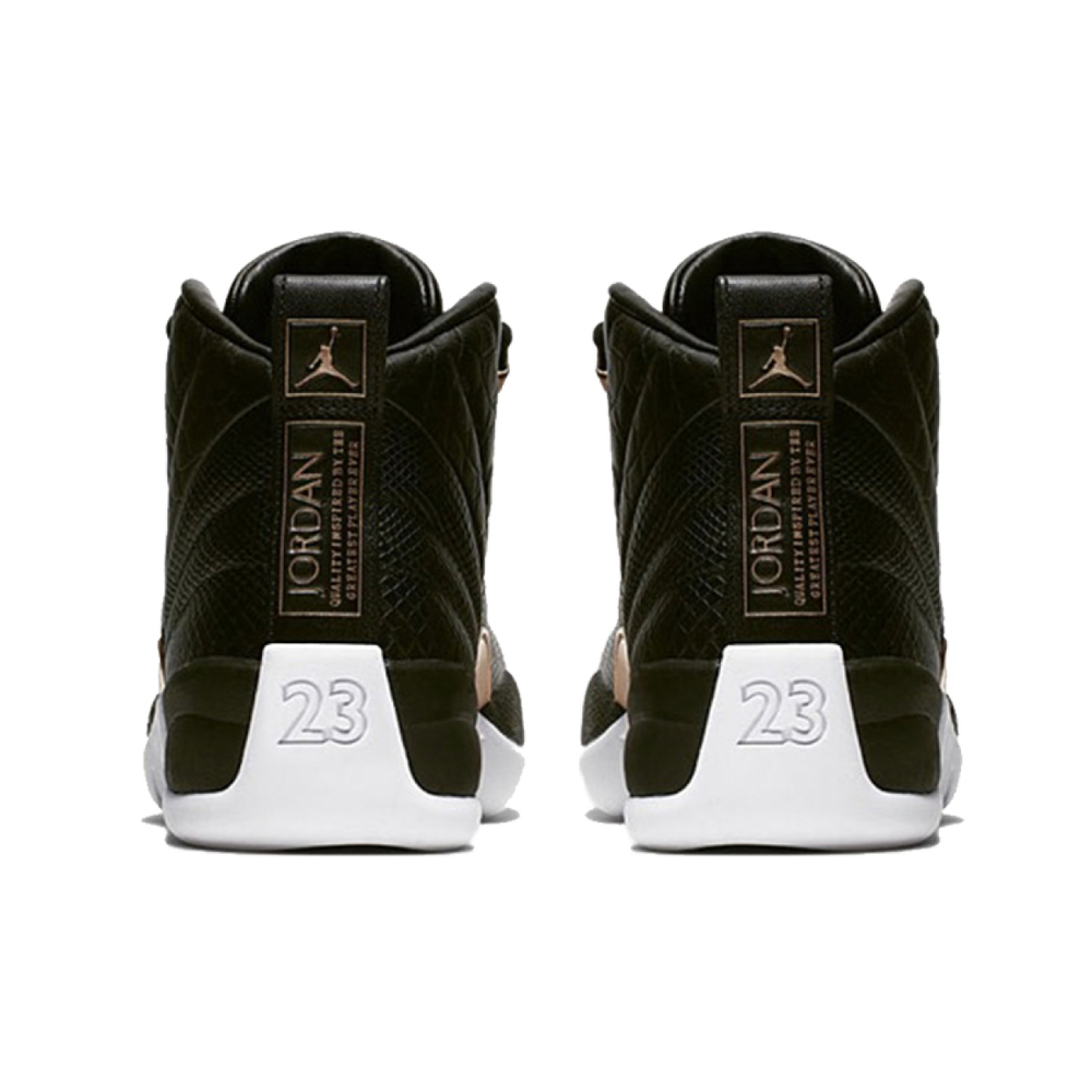 Jordan Air Jordan 12 Retro Black Metallic Gold White
