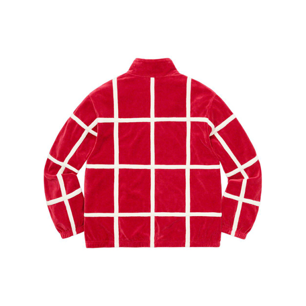 Supreme SS20 Week 5 Grid Taping Velour Jacket