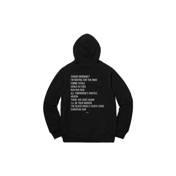 Supreme FW19 Week 4 x The Velvet Underground Hooded Sweatshirt