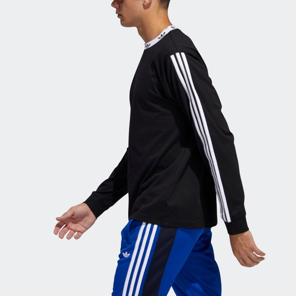 Adidas originals Trefoil Rib Ls Tee Logo