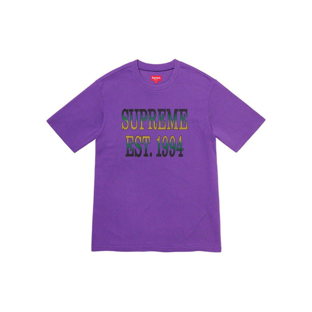 Supreme SS20 Week 7 Cotton Mesh Gradient Logo S/S Top Logo T