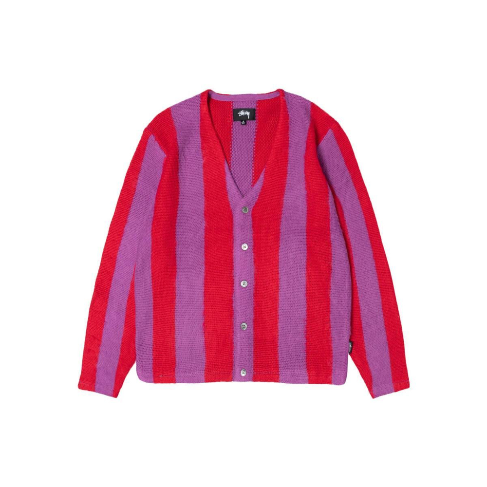 Stussy FW23 STRIPE BRUSHED CARDIGAN