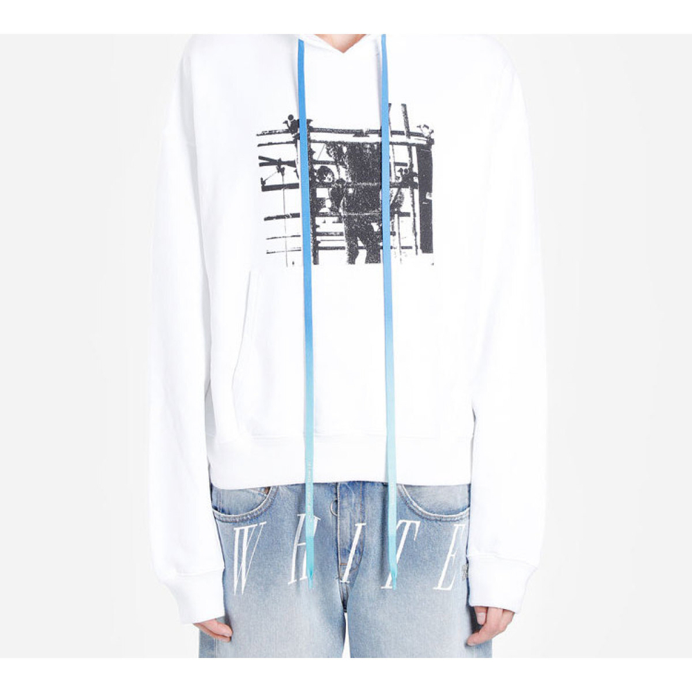 OFF-WHITE FW19 Printed Logo Hoodie