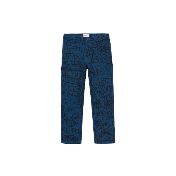 Supreme FW18 Comme des Garcons SHIRT Canvas Painter Pant Navy