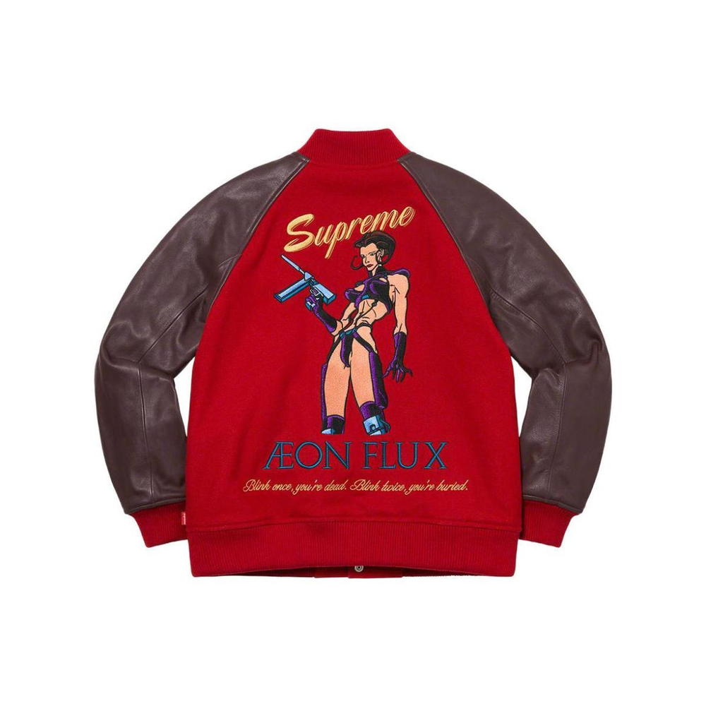 Supreme SS22 Week 6 Aeon Flux Varsity Jacket