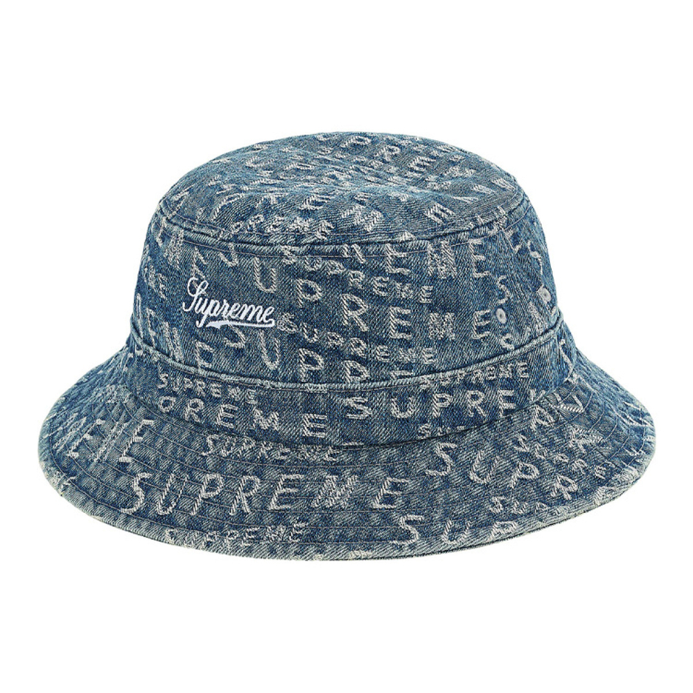 Supreme Week 17 Warp Jacquard Logos Denim Crusher