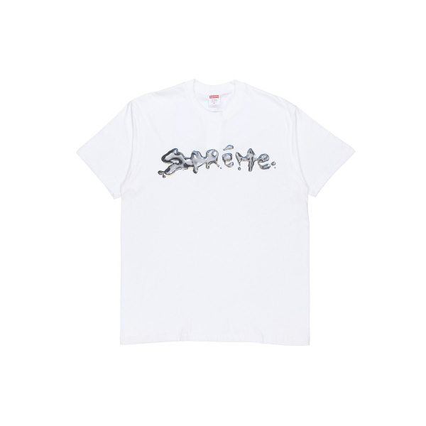 Supreme FW18 Liquid Tee White logo T