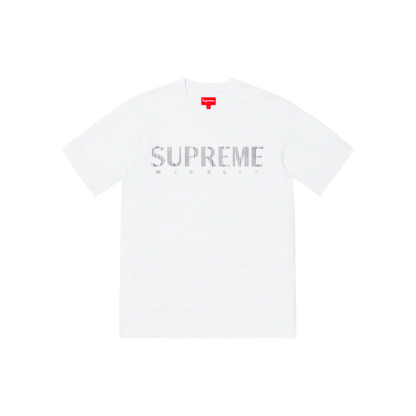 Supreme SS19 Gradient Logo Tee White logo T