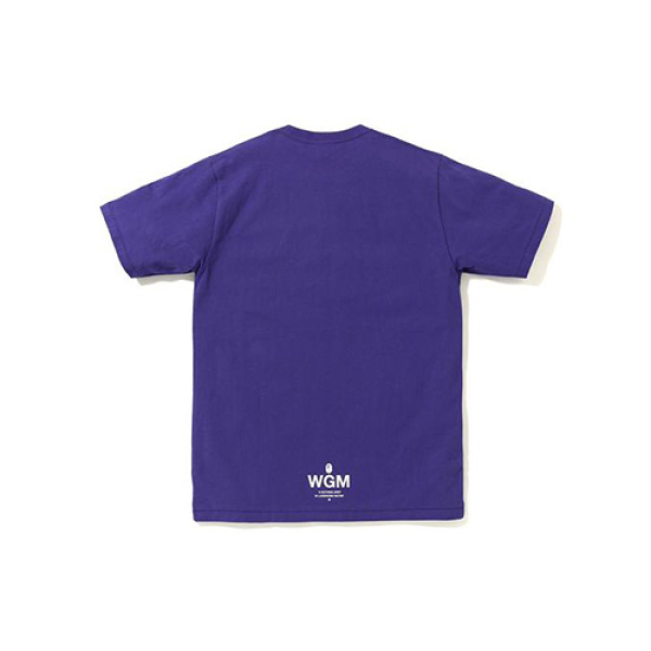 A BATHING APE Bape avy Metal Tee purple T