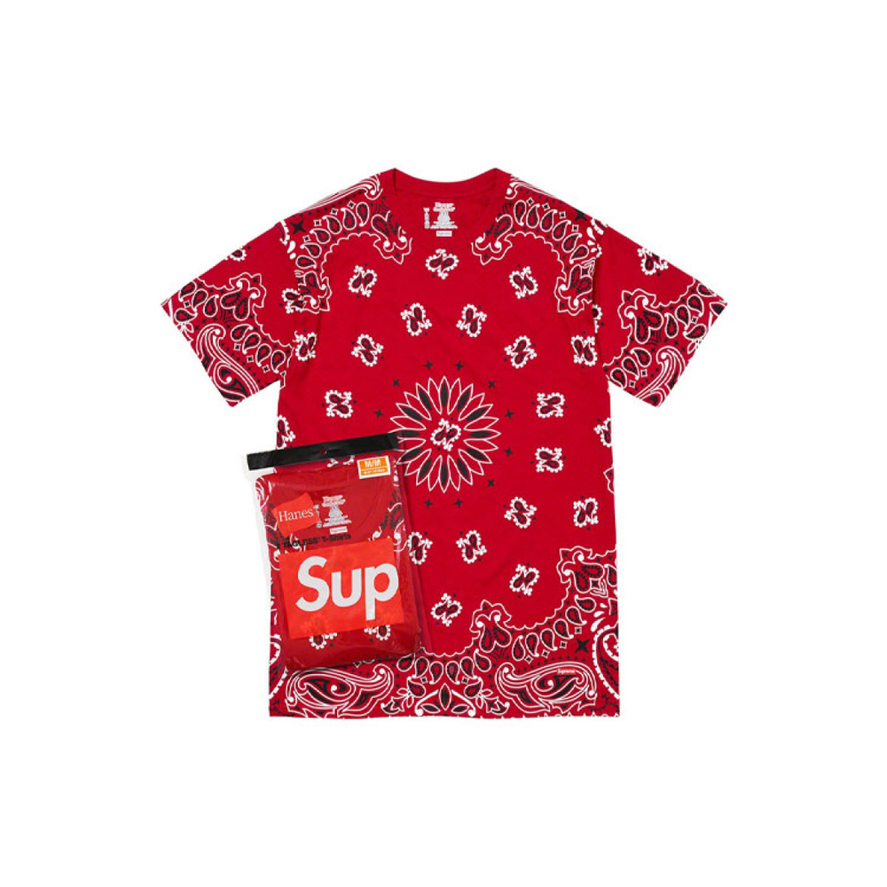 Supreme FW22 Week 1 x Hanes Bandana Tagless Tees T 2