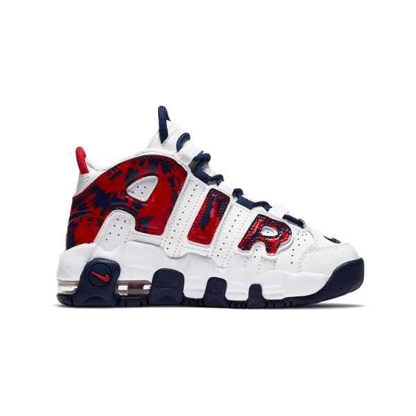 Nike Air More Uptempo red navy camo PU