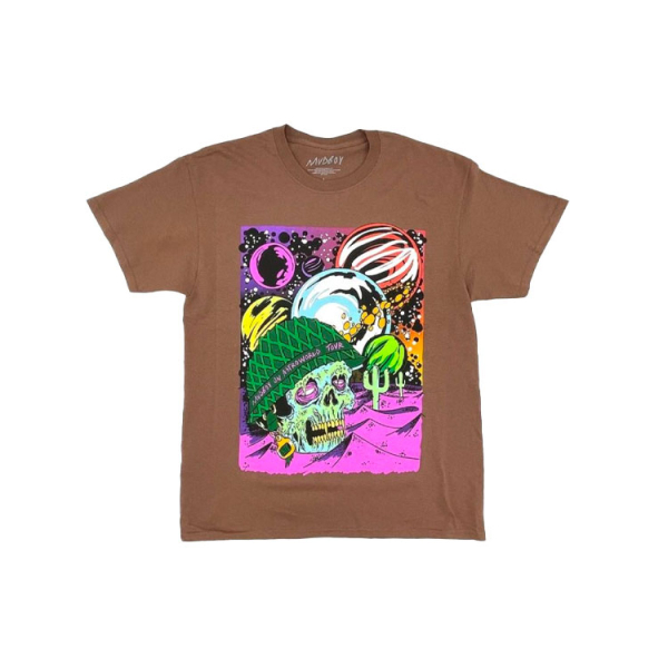 Travis Scott Cactus Jack x Sheck Wes Udboy On Astroworld Tour Tee Brown T