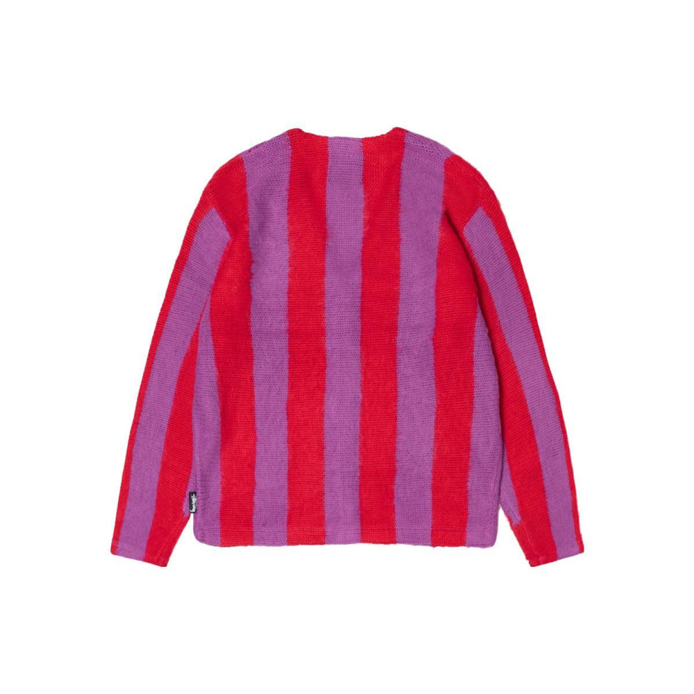 Stussy FW23 STRIPE BRUSHED CARDIGAN