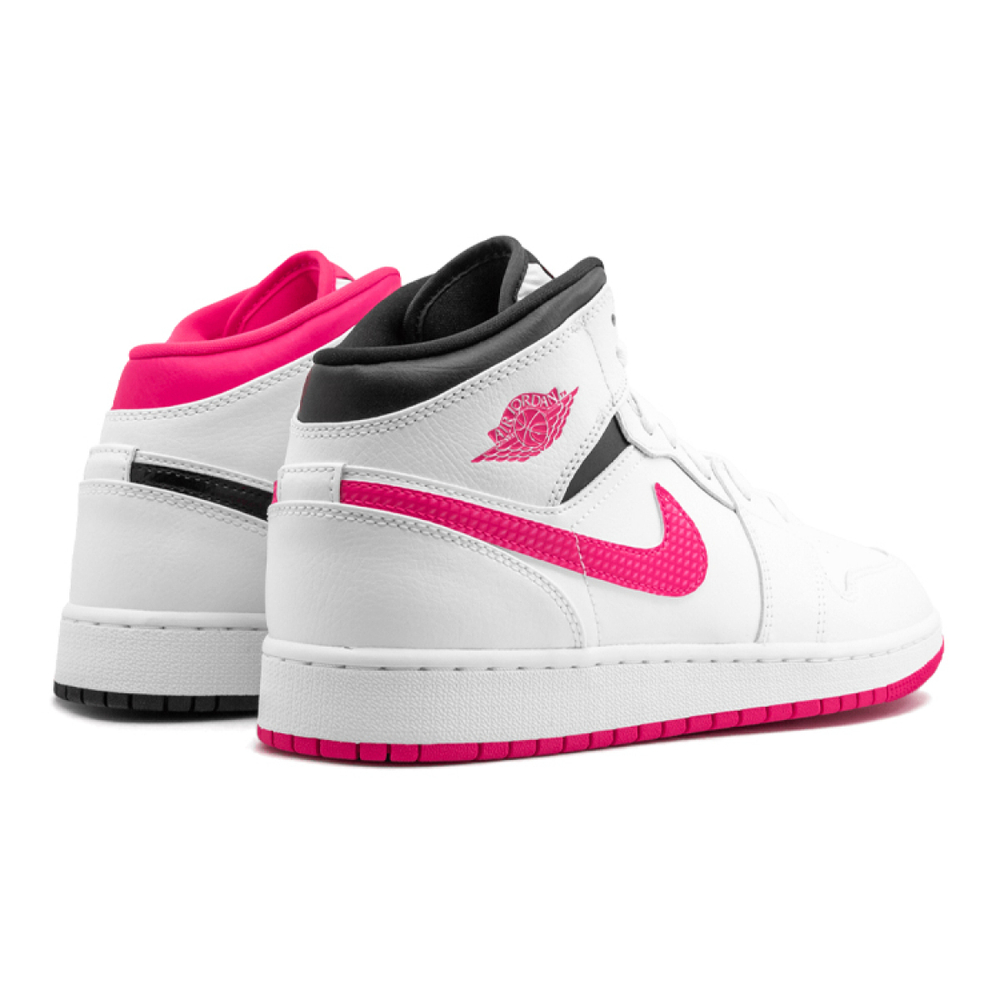 Jordan Air Jordan 1 Mid White Black Hyper Pink