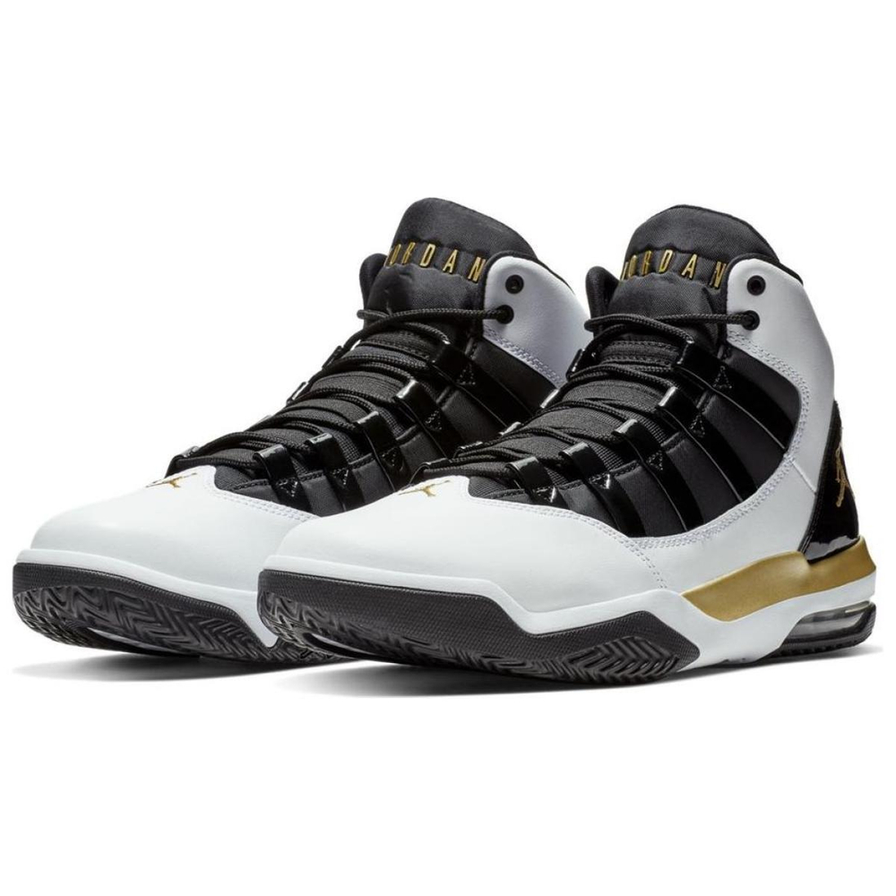 Jordan Max Aura Max Aura White Black Gold PU